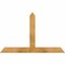 Ekena Millwork Portland Rough Sawn Timber Gable Bracket, Western Red Cedar, 48"W x 30"H x 2"D x 4"F, 15/12 Pitch GBW048X30X0204POR00RWR - alternate 1